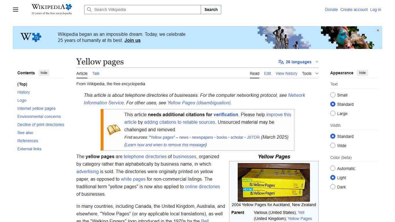 Yellow pages - Wikipedia