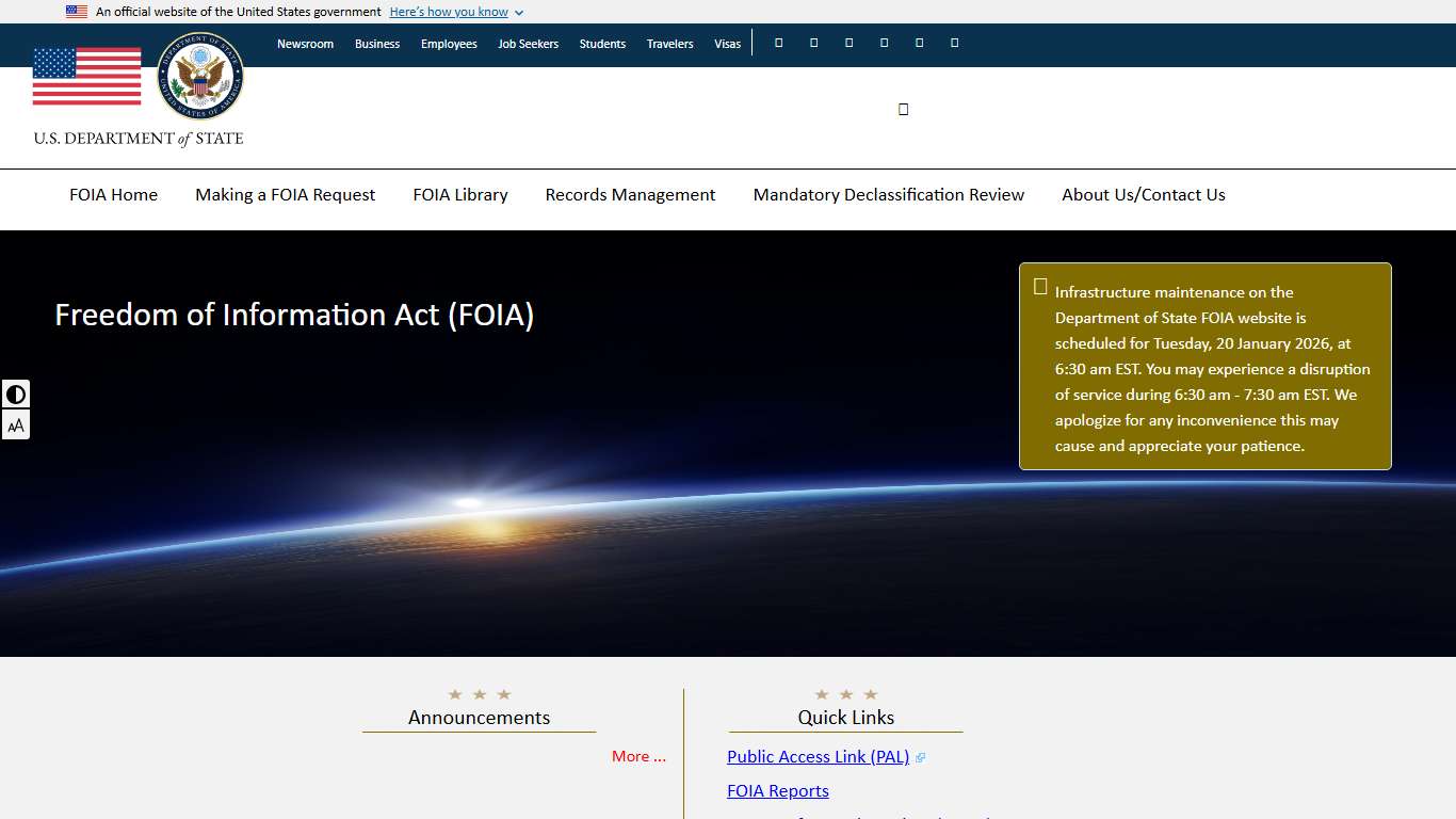 FOIA: U.S. State Department