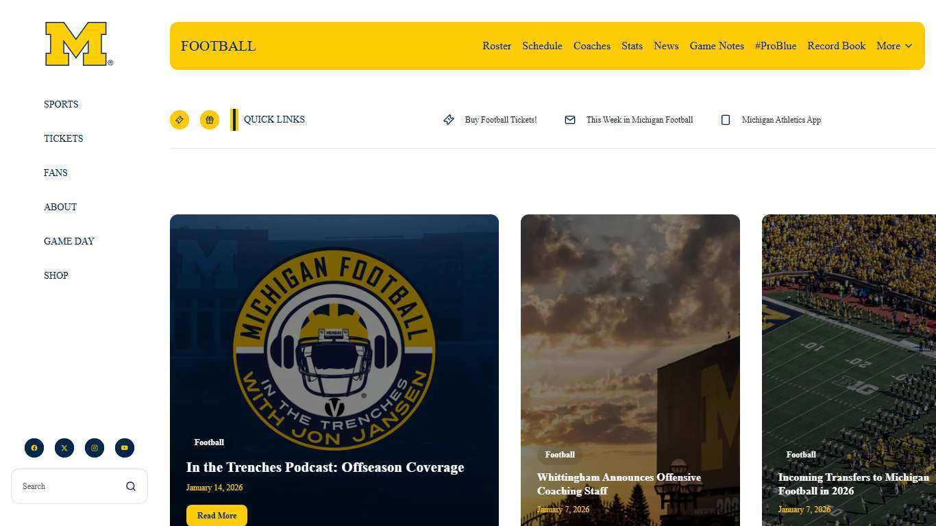 Football - University of Michigan Athletics